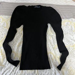 Ralph Lauren Polo Black Fitted Sweater Size XS